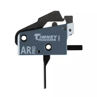 Timney Triggers AR PRO 2 Stage Drop In Trigger - Fits Milspec AR15, Anodized Aluminum Housing, Black Oxide Finish on Trigger Shoe