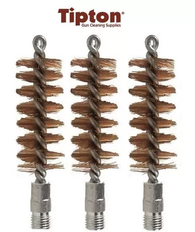 Tipton Bore Brush 20 Gauge 5/16 x 27 Thread Bronze 3 Pack # 215223 New!
