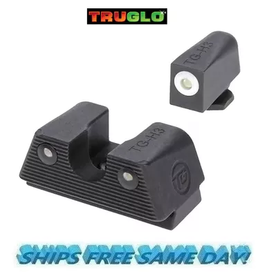 Truglo Tritium Night Sights Set White for Glock 42 43 NEW! # TG231G1XAW