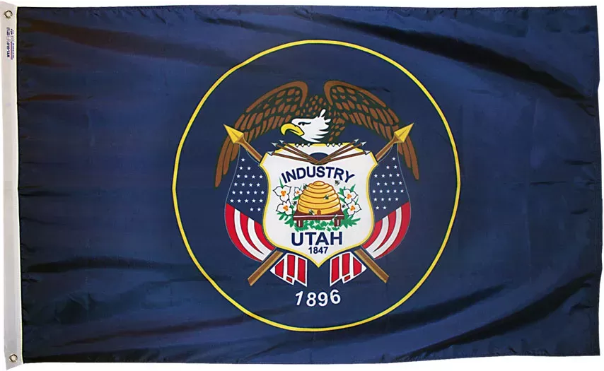 Utah (Seal) - 3'X5' Nylon Flag