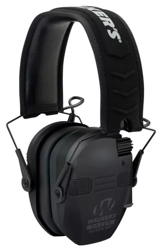 Walker's Razor Electronic Comm Muff Ear Muffs 23dB Black with Bluetooth