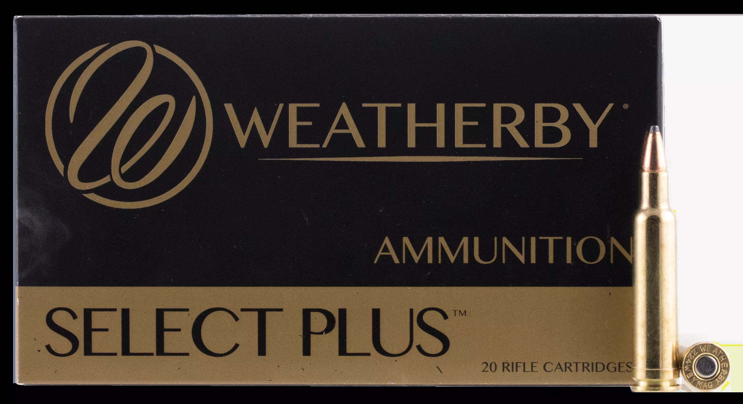 Weatherby Select Plus224 Wthby Mag 55 gr Spire Point (SP) 20 Bx/ 10 Cs