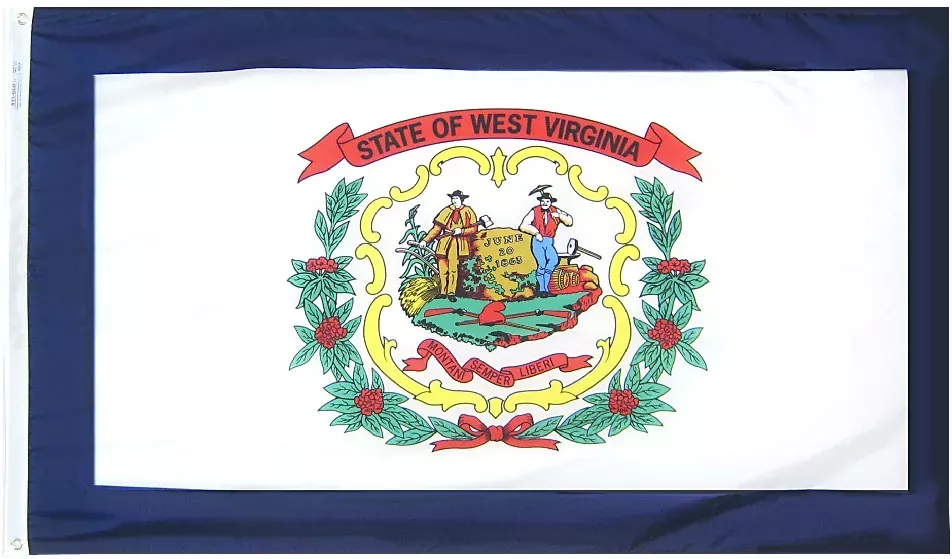 West Virginia - 2'X3' Nylon Flag