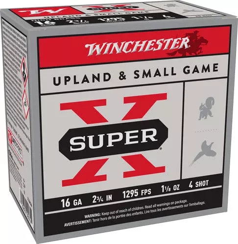 Winchester Super X HIGH BRASS Heavy Game Load 16 Gauge 2.75 in / 2.75 in #4 1